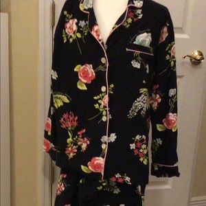 Bed head floral flannel pajamas, soft & comfy